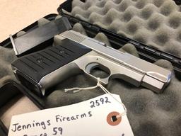 JENNINGS FIREARMS BRYCO 59 .380 AUTO BOX 2 MAGS   S/N 208626, Tag#2592