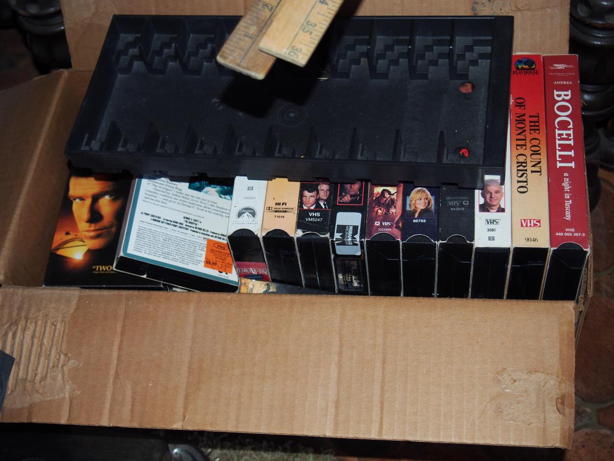 Box of VHS - miscellaneous