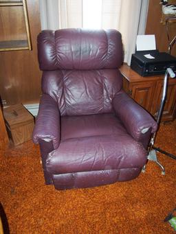 Leather recliner