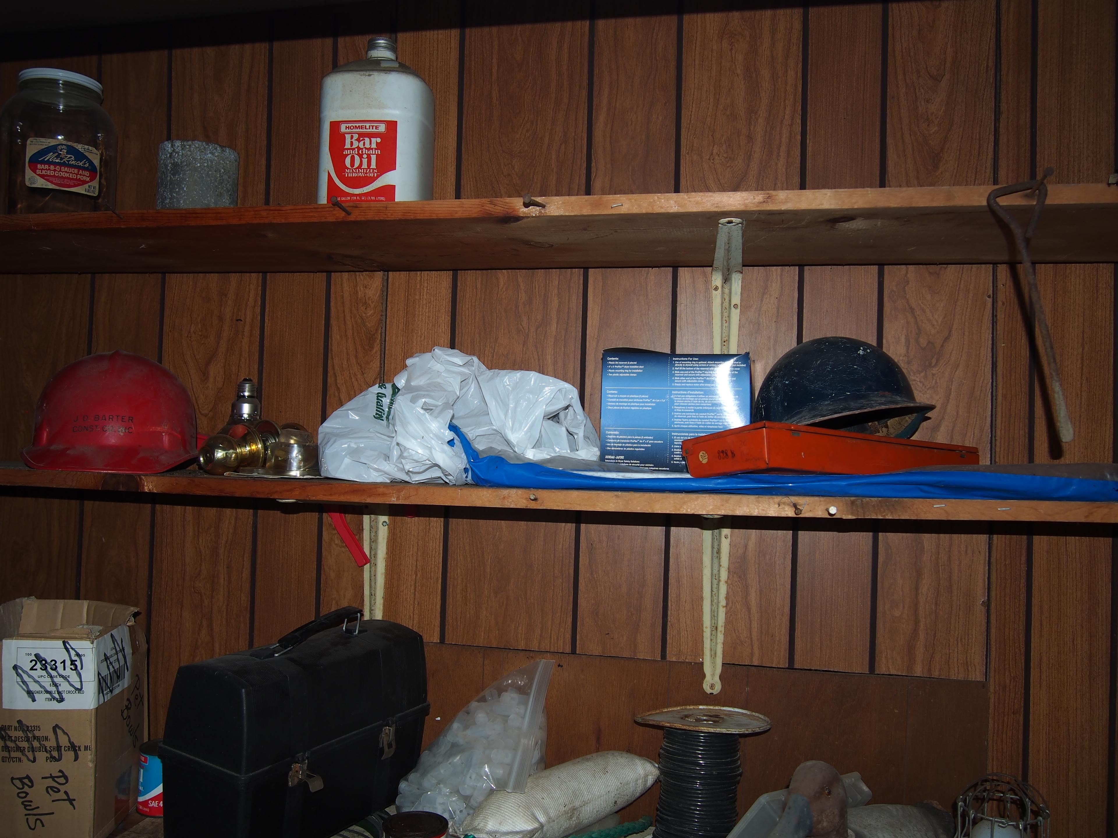 Contents of shelf