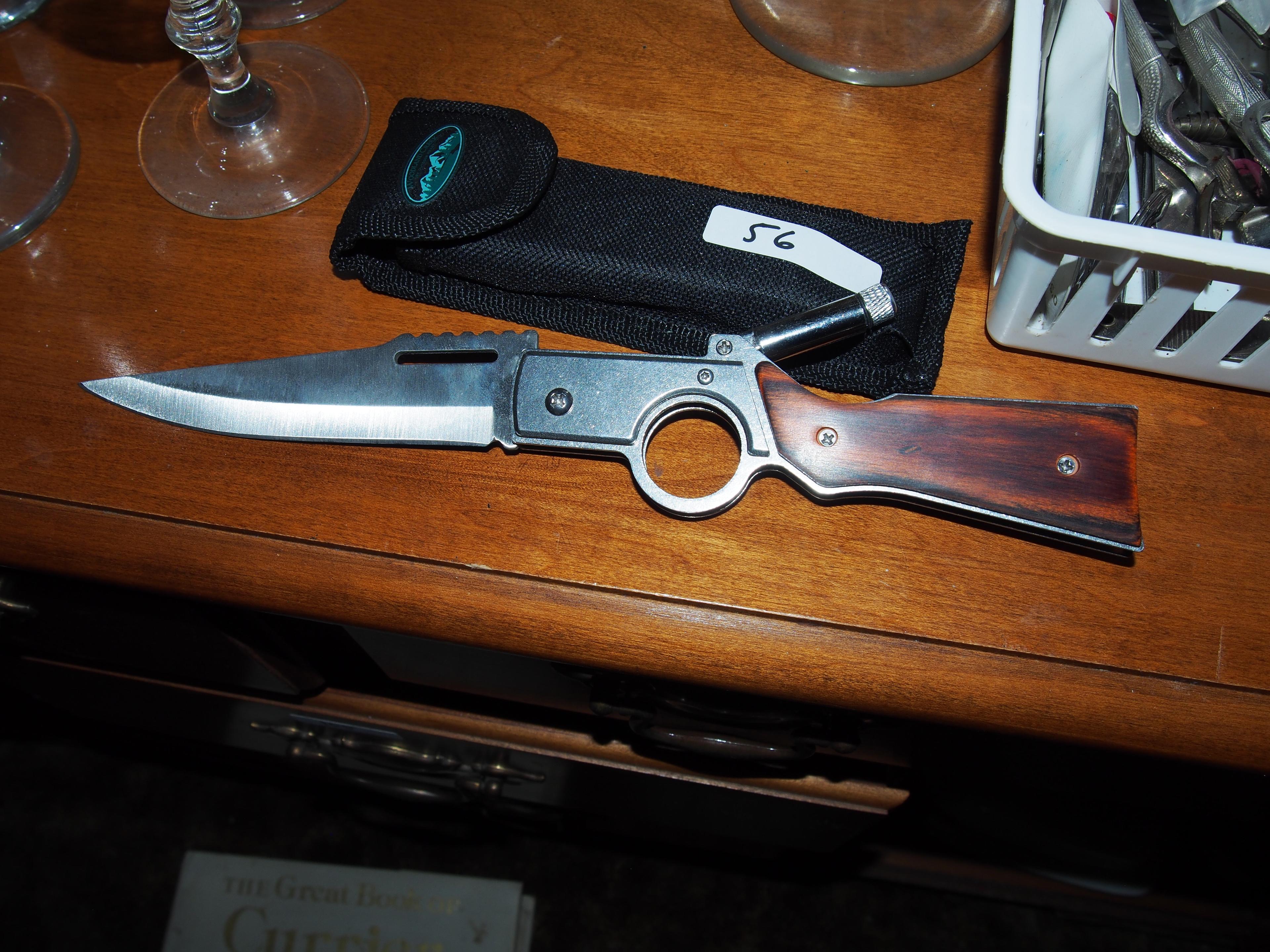 AK-47 Flipper pocket knife