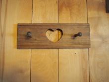 Heart coat hanger