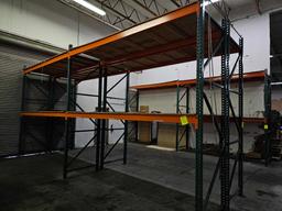 2 Sections Industrial Pallet Racking