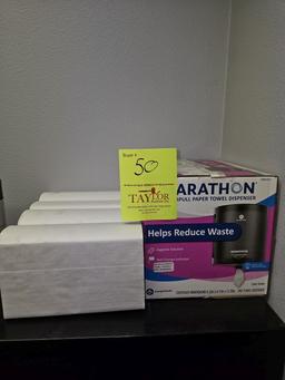 Marathon Paper Towel Dispenser & Towels