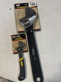 Iit 18" & 8" Adjustable Wrench