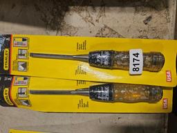 STANLEY 1/4" Wood Chisel Extra Long Heat Treated High Carbon Precision Ground qty 2