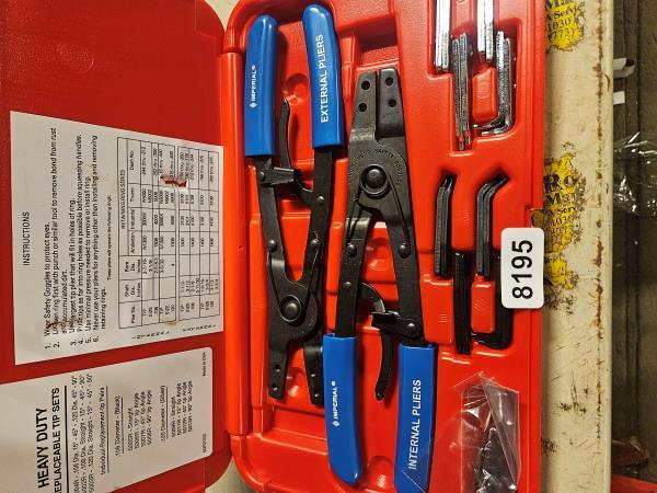 IMPERIAL Heavy Duty Replaceable Tip Sets External & Internal Pliers Tool Kit