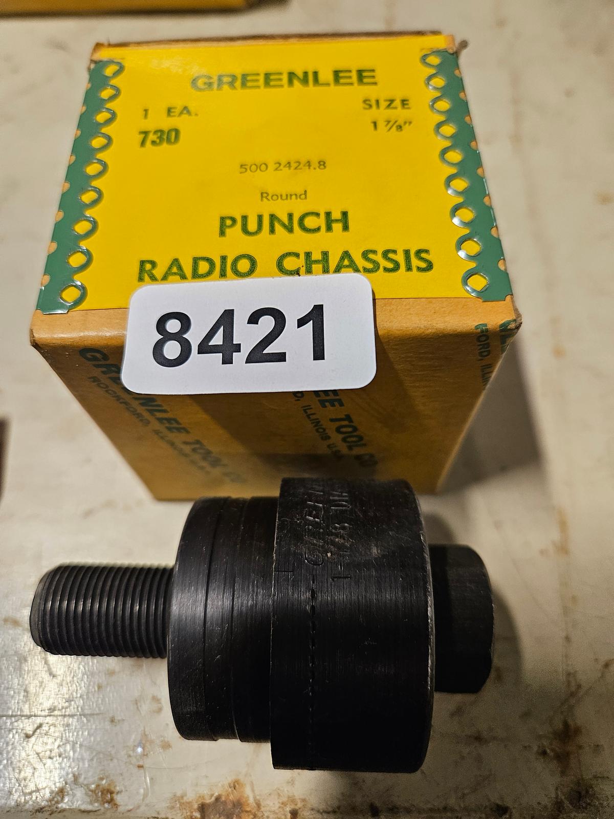 Greenlee Round Radio Chassis Punch