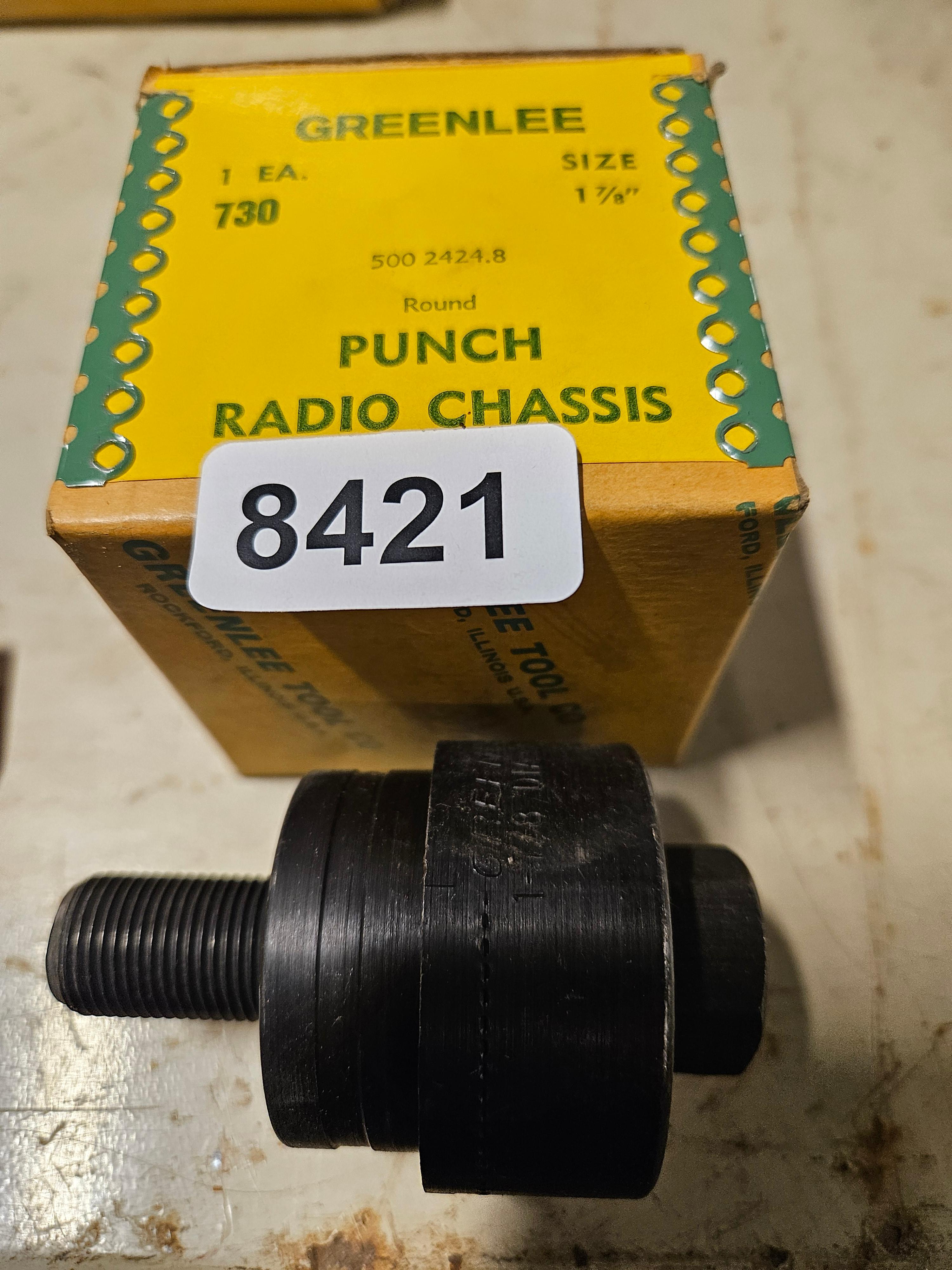 Greenlee Round Radio Chassis Punch