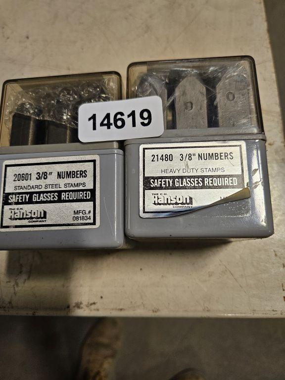 Hanson 3/8 Numbers Heavy Duty Stamp - 2qty