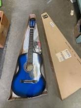 Crescent Blue Acoustic Guitar