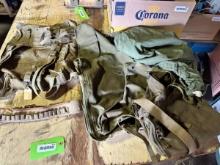 Military Canvas Backpack Set