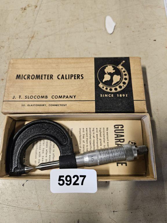 Jt Slocomb Co Micrometer Calipers
