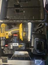 Dewalt Cordless Drill, 2 Batteries, Battery Charger And Carrying Case