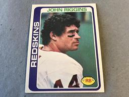 JOHN RIGGINS Redskins 1978 Topps Football Card