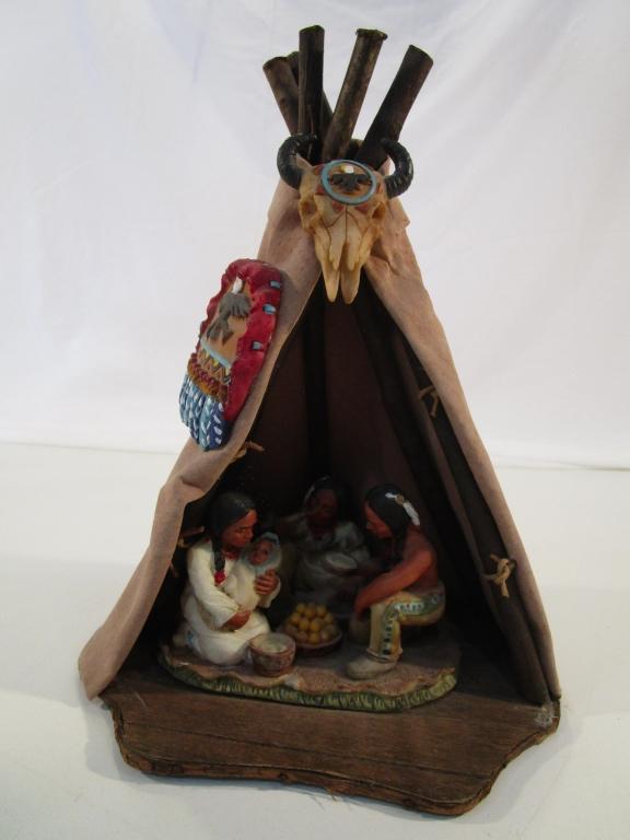 Teepee Scene Figurine