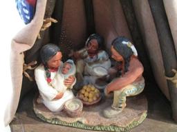 Teepee Scene Figurine