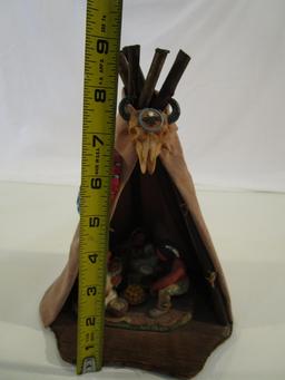 Teepee Scene Figurine