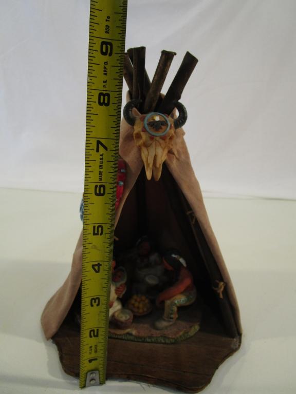 Teepee Scene Figurine