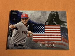 CHRIS SALE 2018 Topps FLAG PATCH Baseball Card