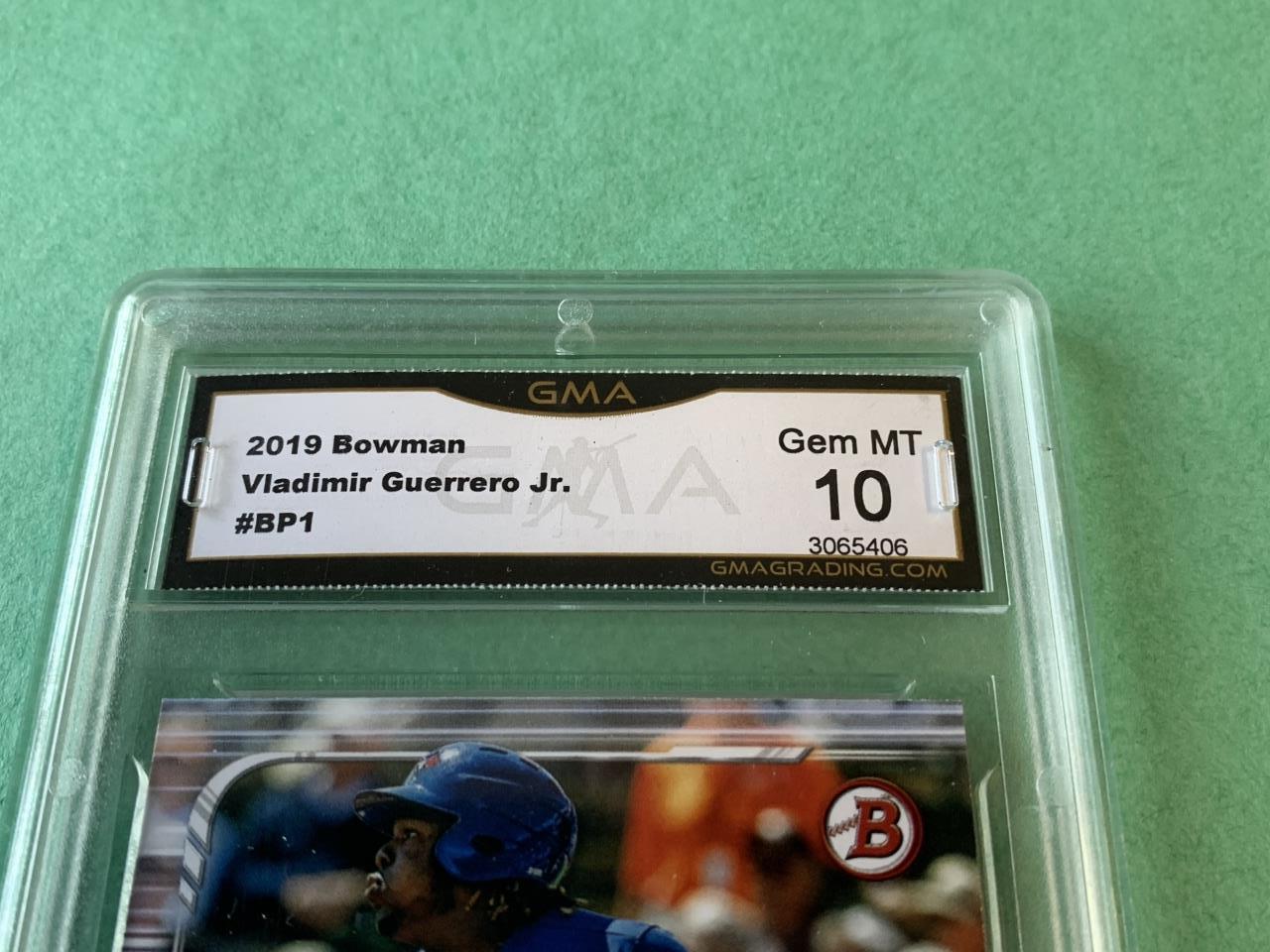 VLADIMIR GUERRERO JR 2019 Bowman Graded 10 GEM MT