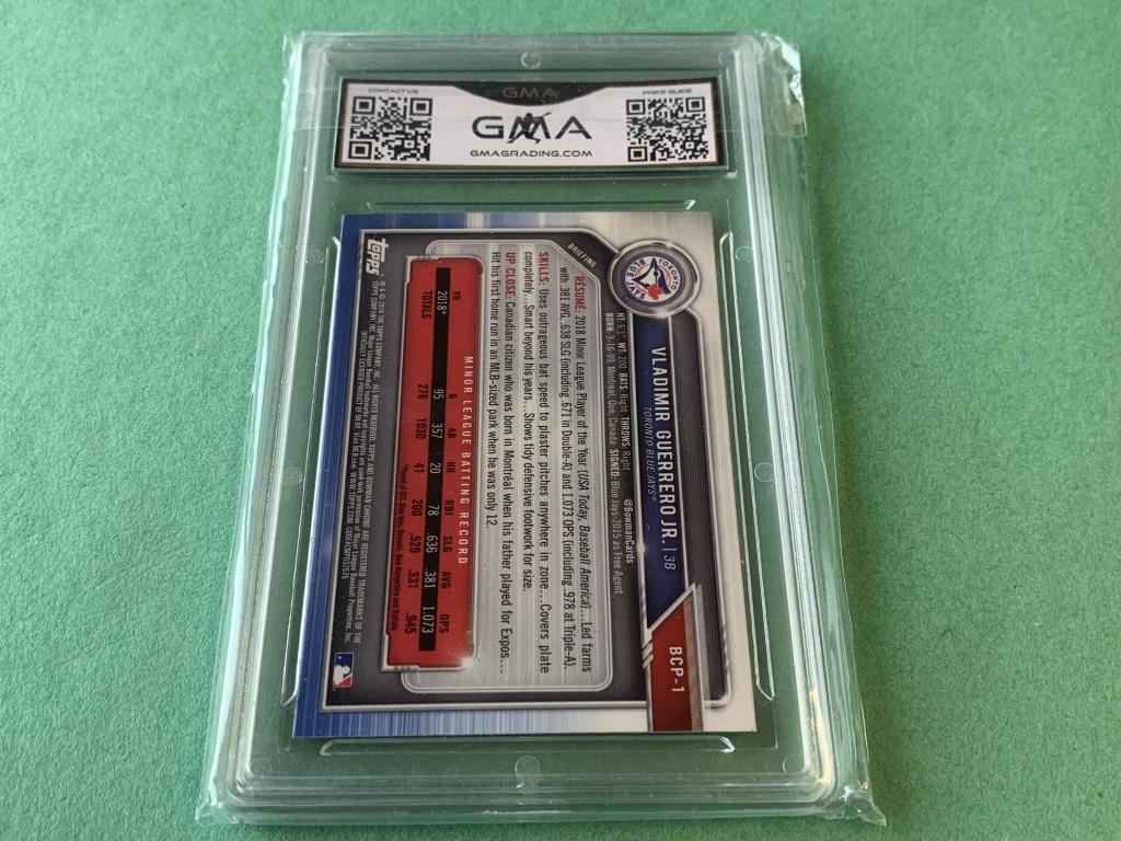 VIADIMIR GUARRERO JR 2019 Bowman Chrome Graded 10