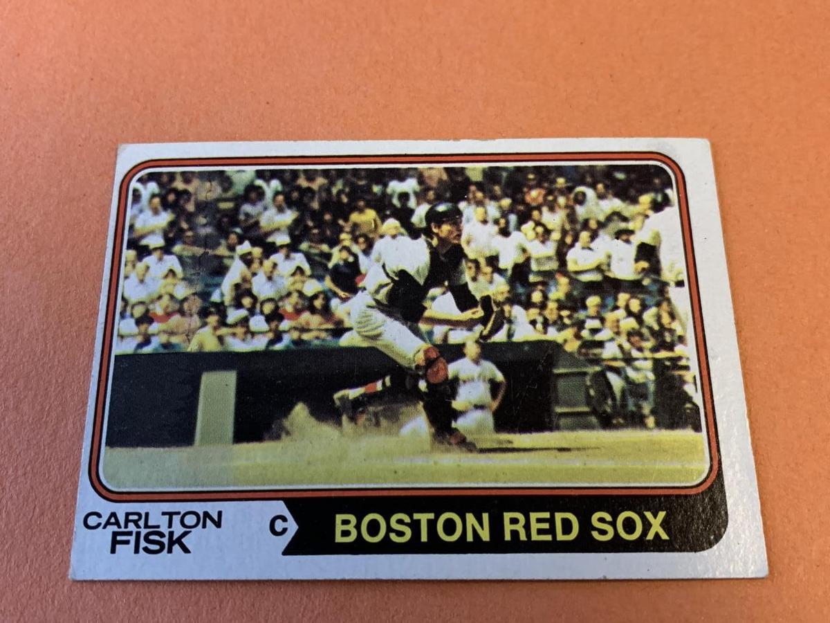 CARLTON FISK Red Sox 1974 Topps Baseball Card