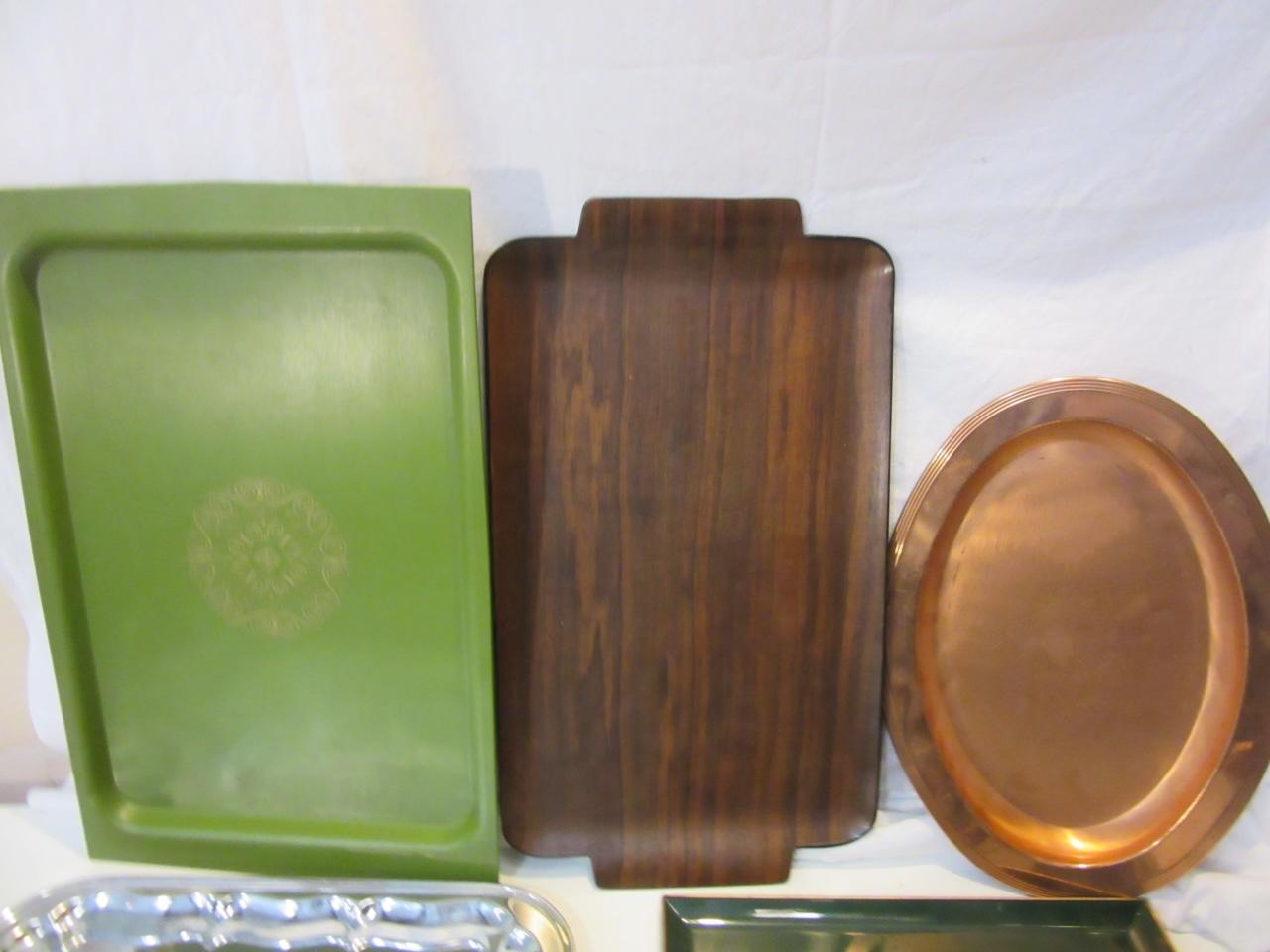 Lot of 7 Vintage and Contemporary Trays