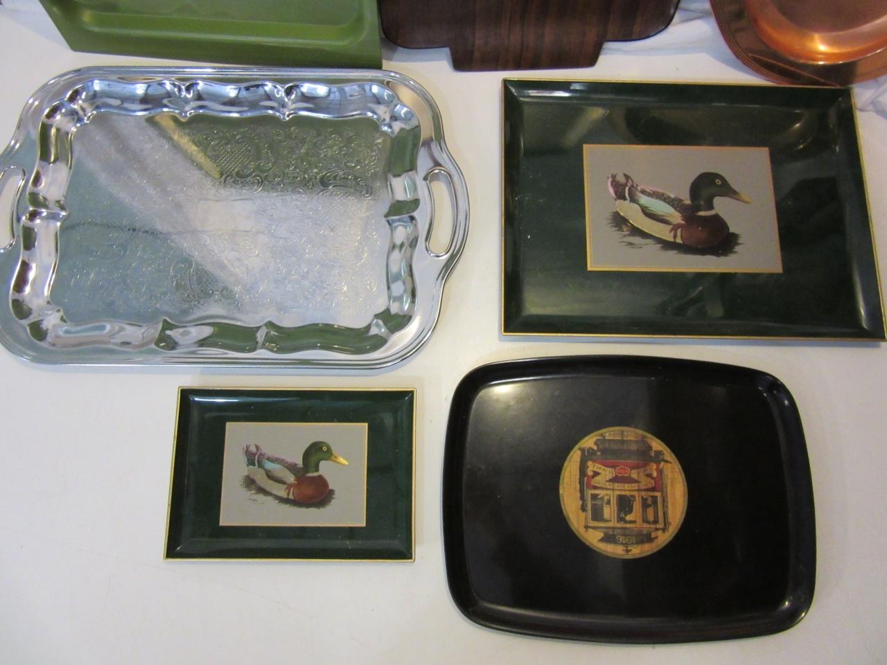 Lot of 7 Vintage and Contemporary Trays