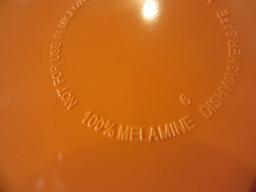 Lot of 2 Large Melamine Bowls w/ Lids