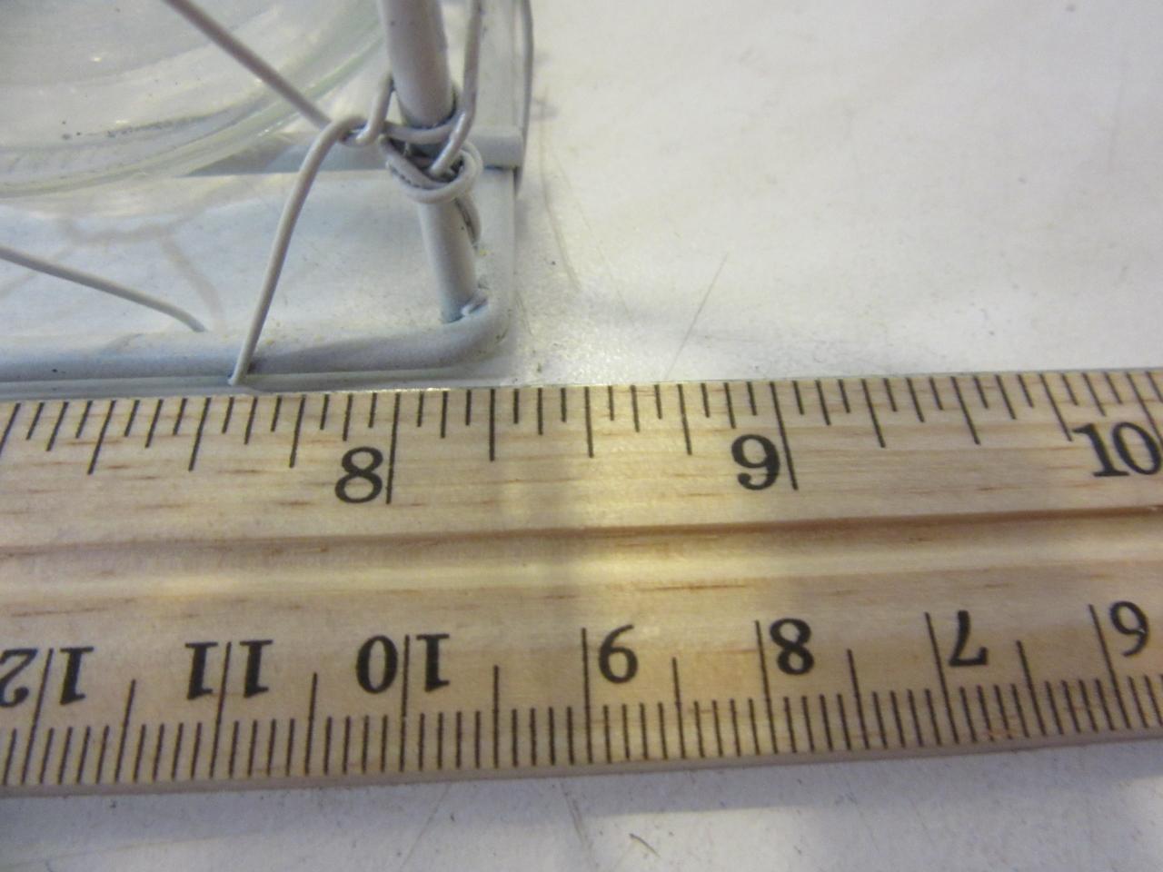Wood Handled Wire Basket With 3 Bottles