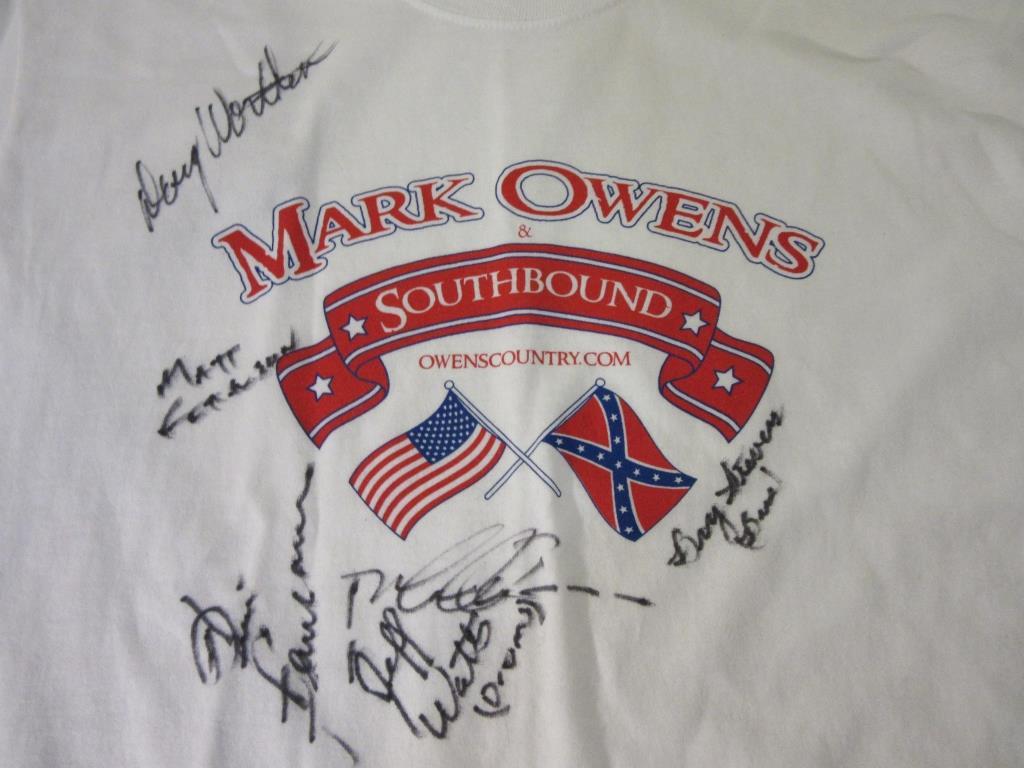 2 Mark Owens & Southbound Signed Shirts