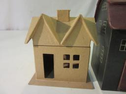 3 Building Shaped Decor Items