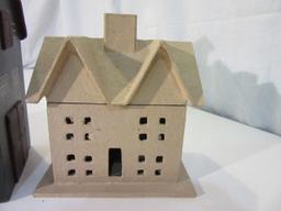 3 Building Shaped Decor Items