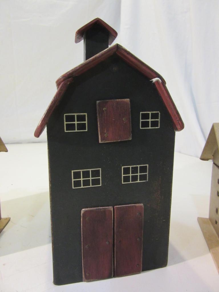 3 Building Shaped Decor Items