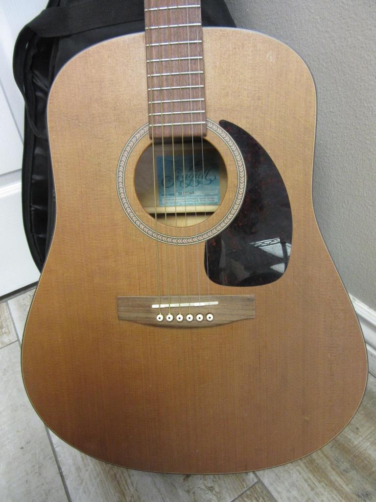 Seagull S6 Cedar Acoustic Guitar With Strap & Case