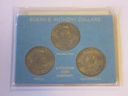 Susan B. Anthony Dollars First Year All Mint Set
