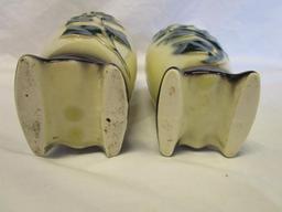 Set of 2 vintage 1950's Royal Copley Ivy vases