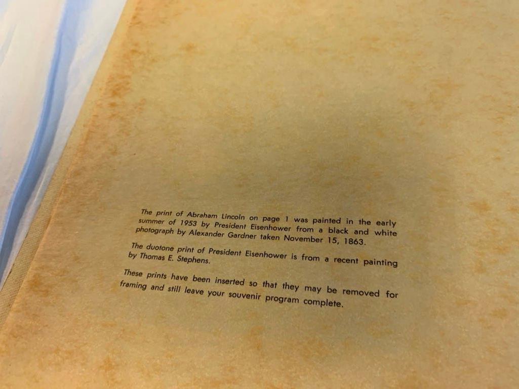 1960 Dinner With Ike Menu 1/27/1960
