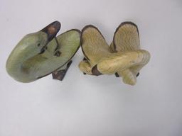 Pair Ducks and Their Babies Figurines