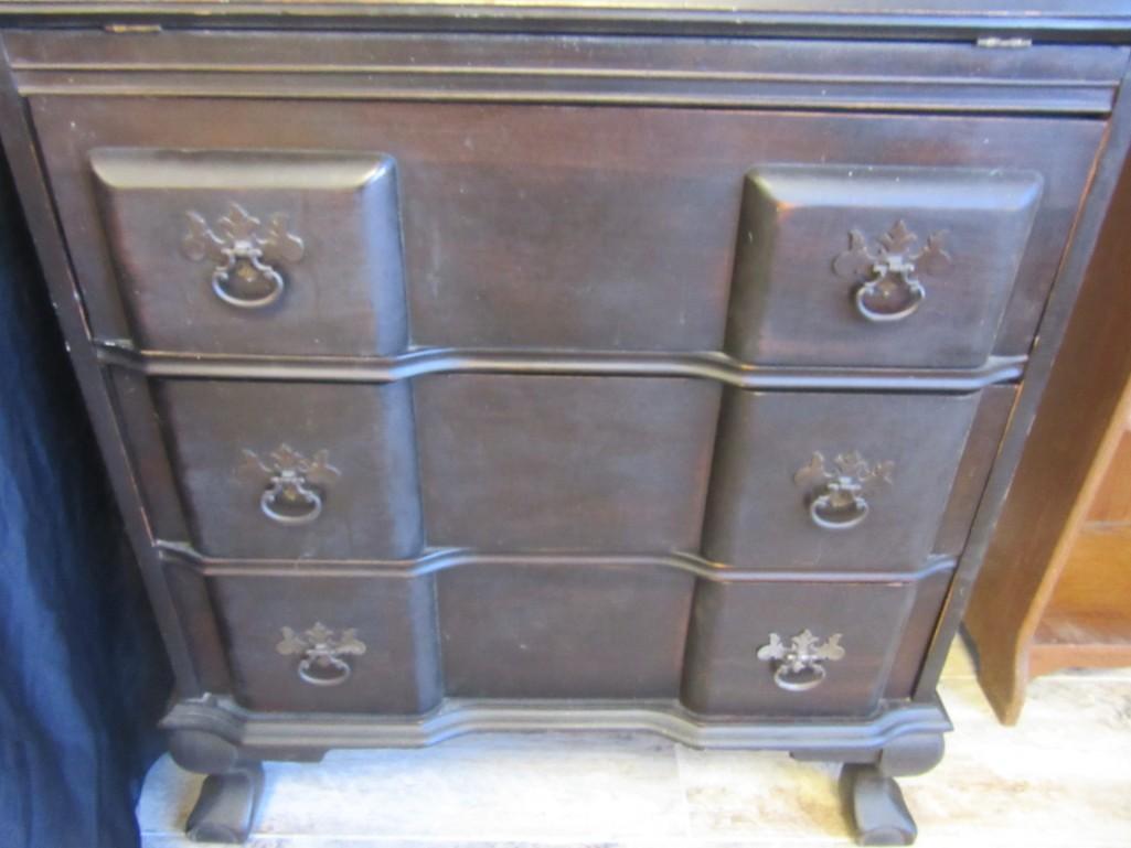 Antique Black Hutch with keys