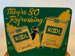 KOOL Cigarettes Metal Match Ashtray Store Display