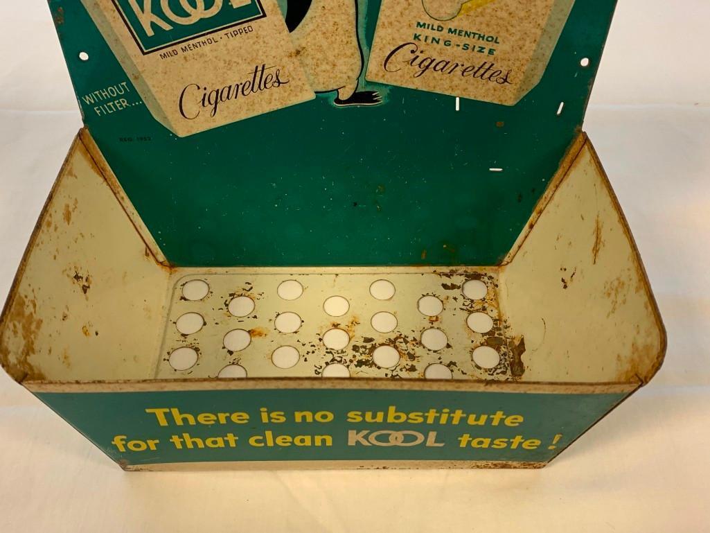 KOOL Cigarettes Metal Match Ashtray Store Display