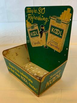KOOL Cigarettes Metal Match Ashtray Store Display