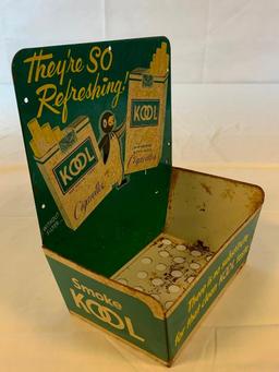 KOOL Cigarettes Metal Match Ashtray Store Display