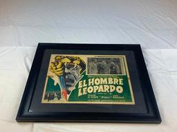 THE LEOPARD MAN Dennis O'Keefe Original Mexico Lobby Card