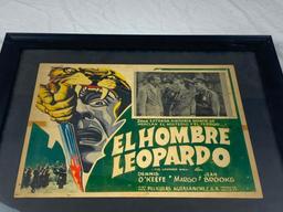 THE LEOPARD MAN Dennis O'Keefe Original Mexico Lobby Card