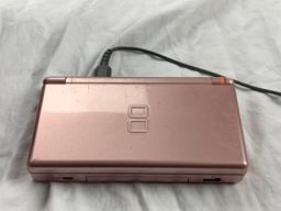 Nintendo DS-Lite Coral Pink Game Console Bundle with 14 Games
