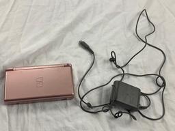 Nintendo DS-Lite Coral Pink Game Console Bundle with 14 Games