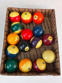 Set of Pool Balls